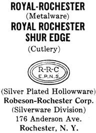 Robeson-Rochester silver mark