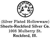 Sheets-Rockford Silver Co. silver mark