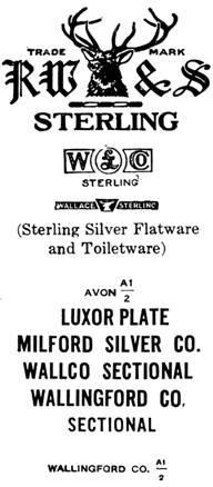 R. Wallace & Sons Mfg. Co. silver mark