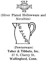 Taber & Tibbets silver mark