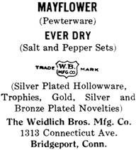 Weidlich Bros. Mfg. Co. silver mark