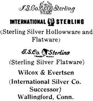 Wilcox & Evertsen silver mark