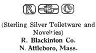 R. Blackinton Co. silver mark