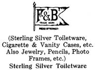 Theo. W. Foster & Bro. Co. silver mark
