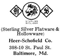 Heer-Schofield Co. silver mark