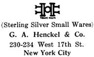 G. A. Henckel & Co. silver mark