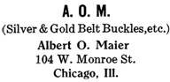 Albert O. Maier silver mark