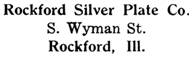 Rockford Silver Plate Co. silver mark