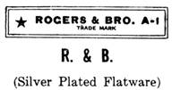 Rogers & Bro. silver mark