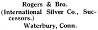 Rogers & Bro. silver mark