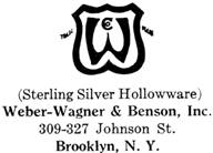 Weber-Wagner & Benson silver mark
