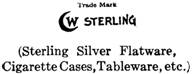 Watrous Mfg. Co. silver mark