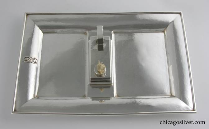 Kalo tray, smokers, rectangular with matching removable lighter (2 pieces).  