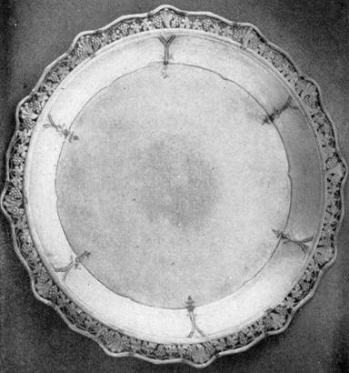Silver salver by Arthur J. Stone
Owned by George G. Booth
